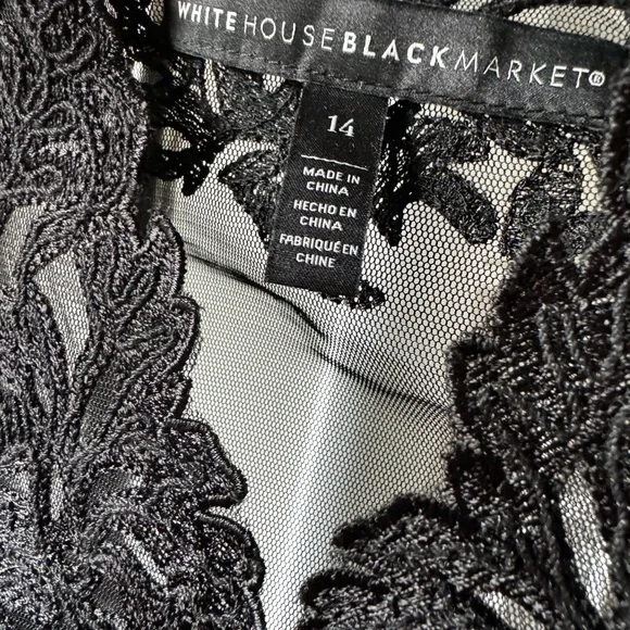 White House Black Market lace blouse - Picture 6 of 6